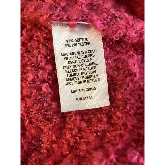 TRUECRAFT  2X  Cowlneck Pink Pullover. 34in L 34in chest. Machine Wash.MSRP$44. - Picture 3 of 9